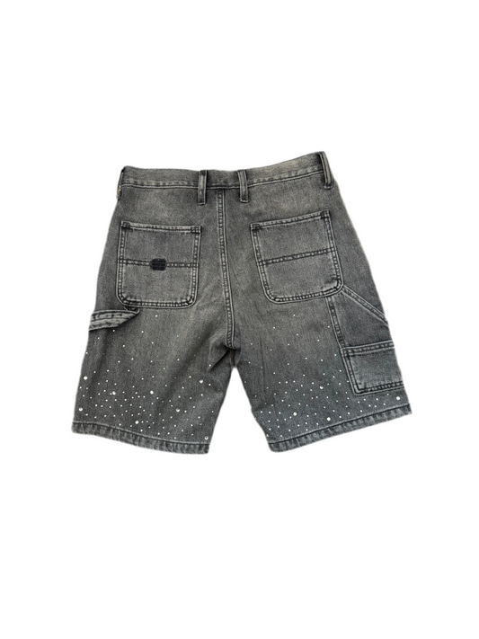Lu Rhinestoned Jean shorts